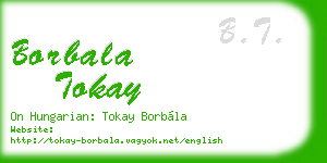 borbala tokay business card