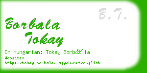 borbala tokay business card